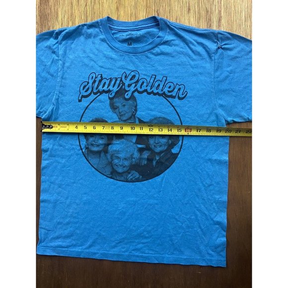 The Golden Girls Stay Golden Blue Graphic Crew Neck Tee Medium - Picture 5 of 7